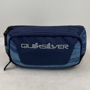 Quiksilver Navy Blue Fanny Pack Belt Bag Adjustable Strap Water-Resistant Zipper